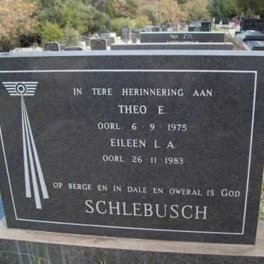 SCHLEBUSCH Theo E. -1975 &amp; EILEEN l.A. -1983
