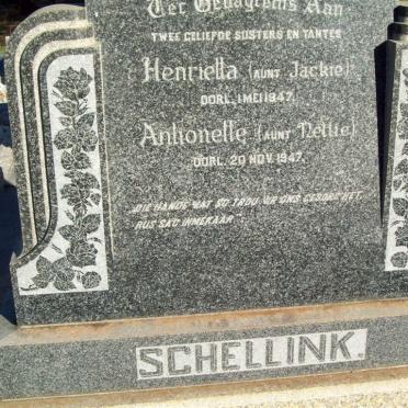 SCHELLINK Henrietta -1947 :: SCHELLINK Antoinette -1947