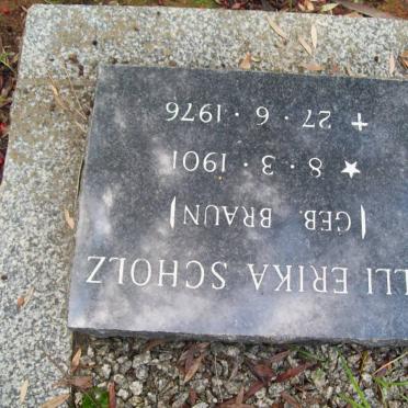SCHOLZ Lilli Erika nee BRAUN 1901-1976