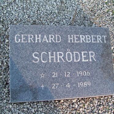 SCHRODER Gerhard Herbert 1906-1989