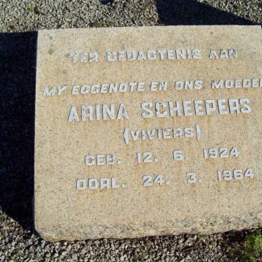 SCHEEPERS Arina nee VIVIERS 1924-1964
