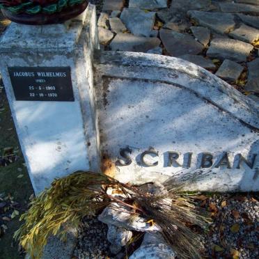 SCRIBANTE Jacobus Wilhelmus 1903-1970