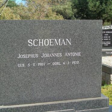 SCHOEMAN Josephus Johannes Antonie 1907-1972