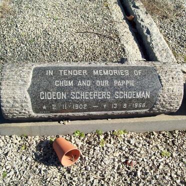 SCHOEMAN Gideon Scheepers 1902-1958 &amp; Ellen Irene POULTNEY 1904-_1
