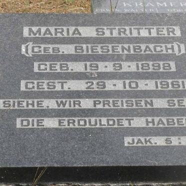 STRITTER Maria nee BIESENBACH 1898-1961