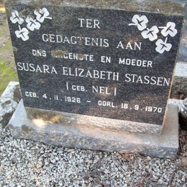 STASSEN Susara Elizabeth nee NEL 1926-1970