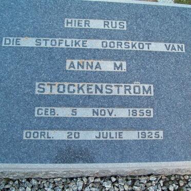 STOCKENSTROM Anna M. 1859-1925