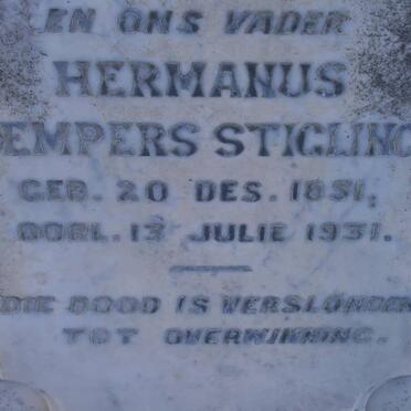 STIGLINGH Hermanus Dempers 1851-1931