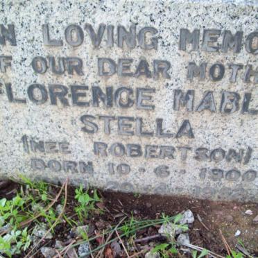 STELLA Florence Mable nee ROBERTSON 1900-1952