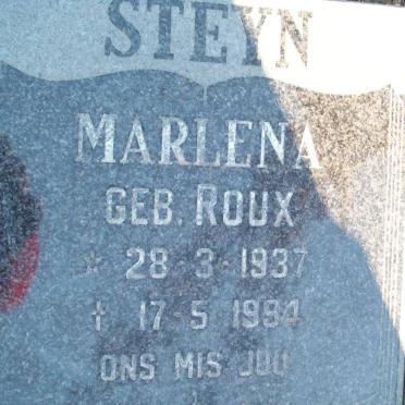 STEYN Pieter Hendrik 1933-1998 &amp; Marlena ROUX 1937-1994