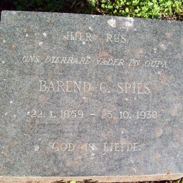 SPIES Barend C. 1859-1938