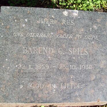 SPIES Barend C. 1859-1938