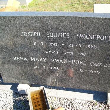 SWANEPOEL Joseph Squires 1893-1966 &amp; Reba Mary DAVIS 1896-1980