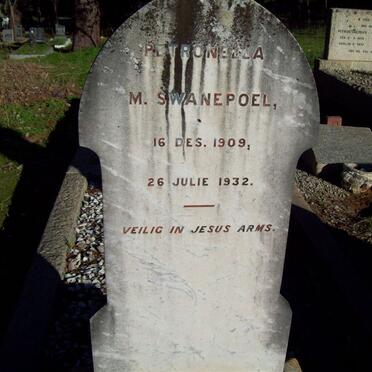 SWANEPOEL M. 1909-1932