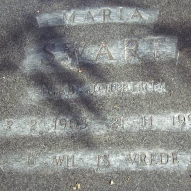 SWART Maria nee JOUBERT 1903-1991