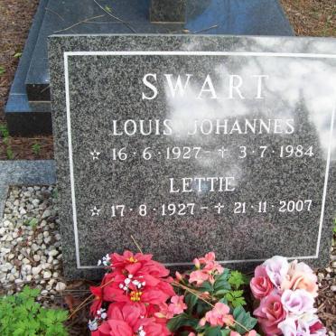SWART Louis Johannes 1927-1984 &amp; Lettie 1927-2007