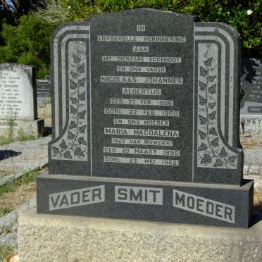 SMIT Nicolaas Johannes Albertus 1886-1960 &amp; Maria Magdalena VAN NIEKERK 1890-1962