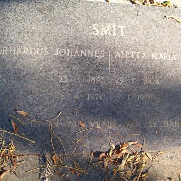 SMIT Everhardus Johannes 1895-1970 &amp; Aletta Maria LOUW 1906-1976