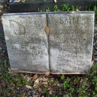 SMIT Maria Gesina nee HANEKOM 1895-1985