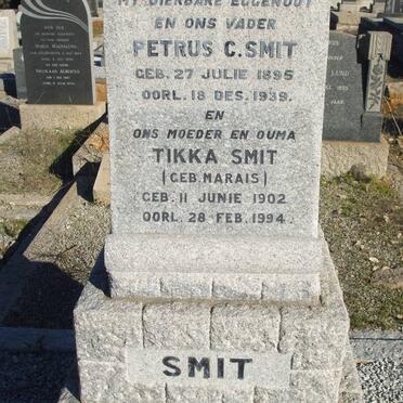 SMIT Petrus C. 1895-1939 &amp; Tikka MARAIS 1902-1994