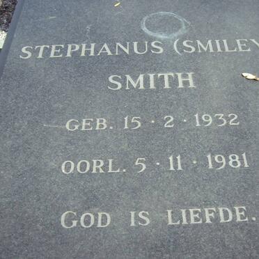 SMITH Stephanus 1932-1981