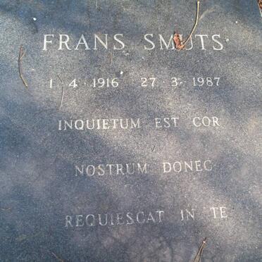 SMUTS Frans 1916-1987