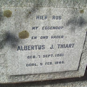 THIART Albertus J. 1861-1946