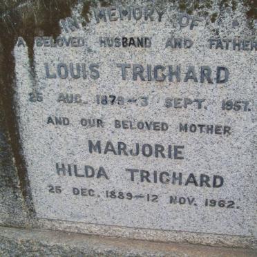 TRICHARD Louis 1879-1957 &amp; Marjorie Hilda 1889-1962