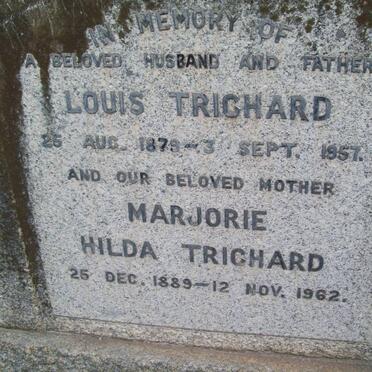 TRICHARD Louis 1879-1957 &amp; Marjorie Hilda 1889-1962
