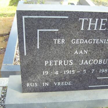 THERON Petrus Jacobus 1915-1980