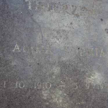 THIERZEN Alida Sophia 1910-1939