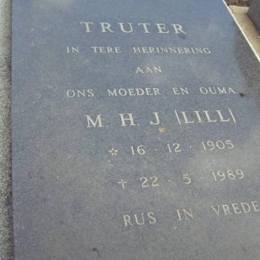TRUTER M.H.J. 1905-1989