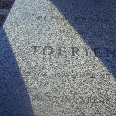 TOERIEN Louwrens Izak  1916-1993 & Hildegard MACKENZIE nee DONALD 1921-2007 :: TOERIEN Peter Frank 1958-1985_1
