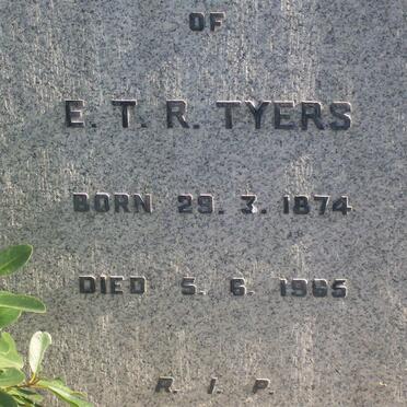 TYERS E.T.R. 1874-1965