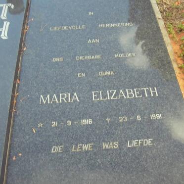 THIART Hermanus Dempers 1910-1991 &amp; Maria Elizabeth 1916-?