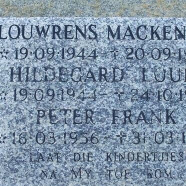 TOERIEN Louwrens Mackenzie 1944-1944 :: TOERIEN Hildegard Louie 1944-1944 :: TOERIEN Peter Frank 1956-1956