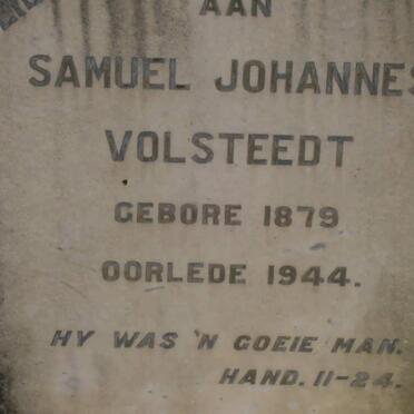 VOLSTEEDT Samuel Johannes 1879-1944