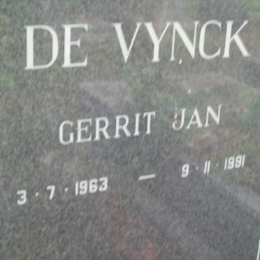VYNCK Gerrit Jan, de 1963-1991