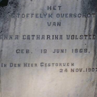 VOLSTEEDT Anna Catharina 1868-1904