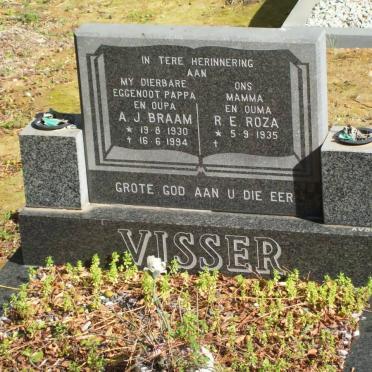 VISSER A.J. 1930-1994 &amp; R.E. 1935-