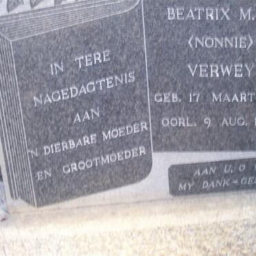 VERWEY Beatrix M.W. 1871-1963