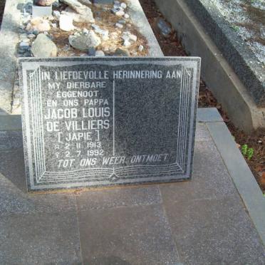 VILLIERS Jacob Louis, de 1913-1992