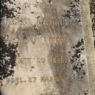 VILLIERS Charl, de -1942 &amp; Rachel Catharina DU PREEZ -1930
