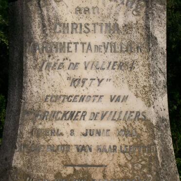 VILLIERS Wilhelm Bruckner, de 1875-1948 &amp; Christina Martinetta DE VILLIERS -1920