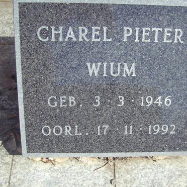 WIUM Charel Pieter 1946-1992