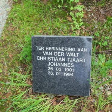 WALT Christiaan Tjaart Johannes, van der 1901-1994