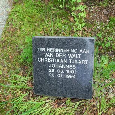 WALT Christiaan Tjaart Johannes, van der 1901-1994