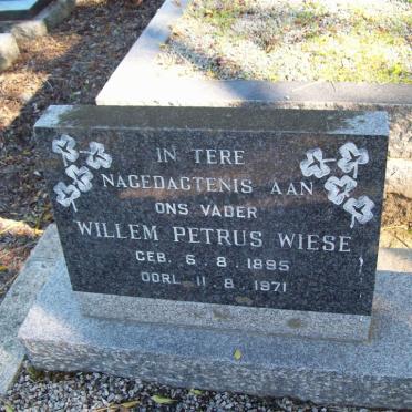 WIESE Willem Petrus 1895-1971