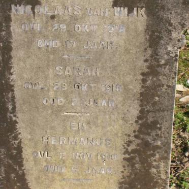 WIJK Nicolaas, van -1918 :: VAN WIJK Sarah -1918 :: VAN WIJK Hermanus -1918