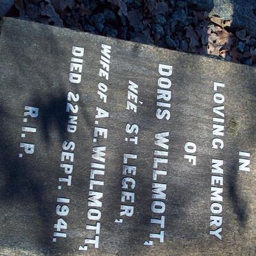 WILLMOTT Doris nee St LEGER -1941